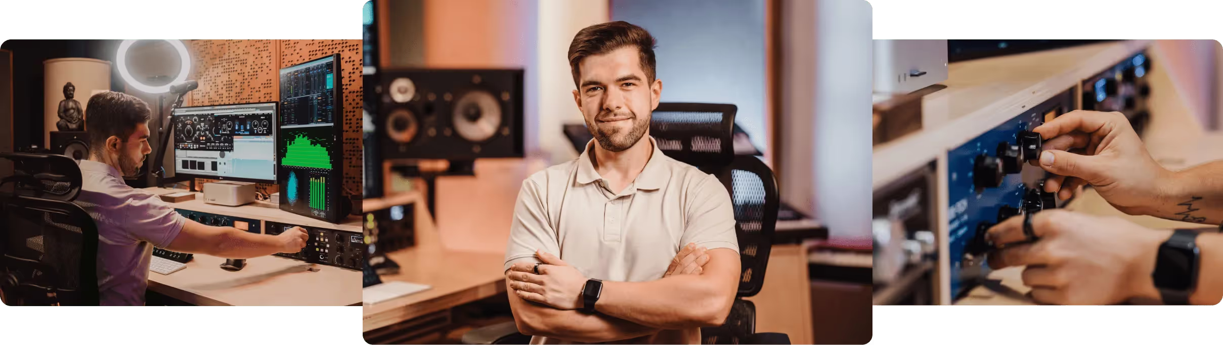 Zdjęcia ze studia Hugiz Records